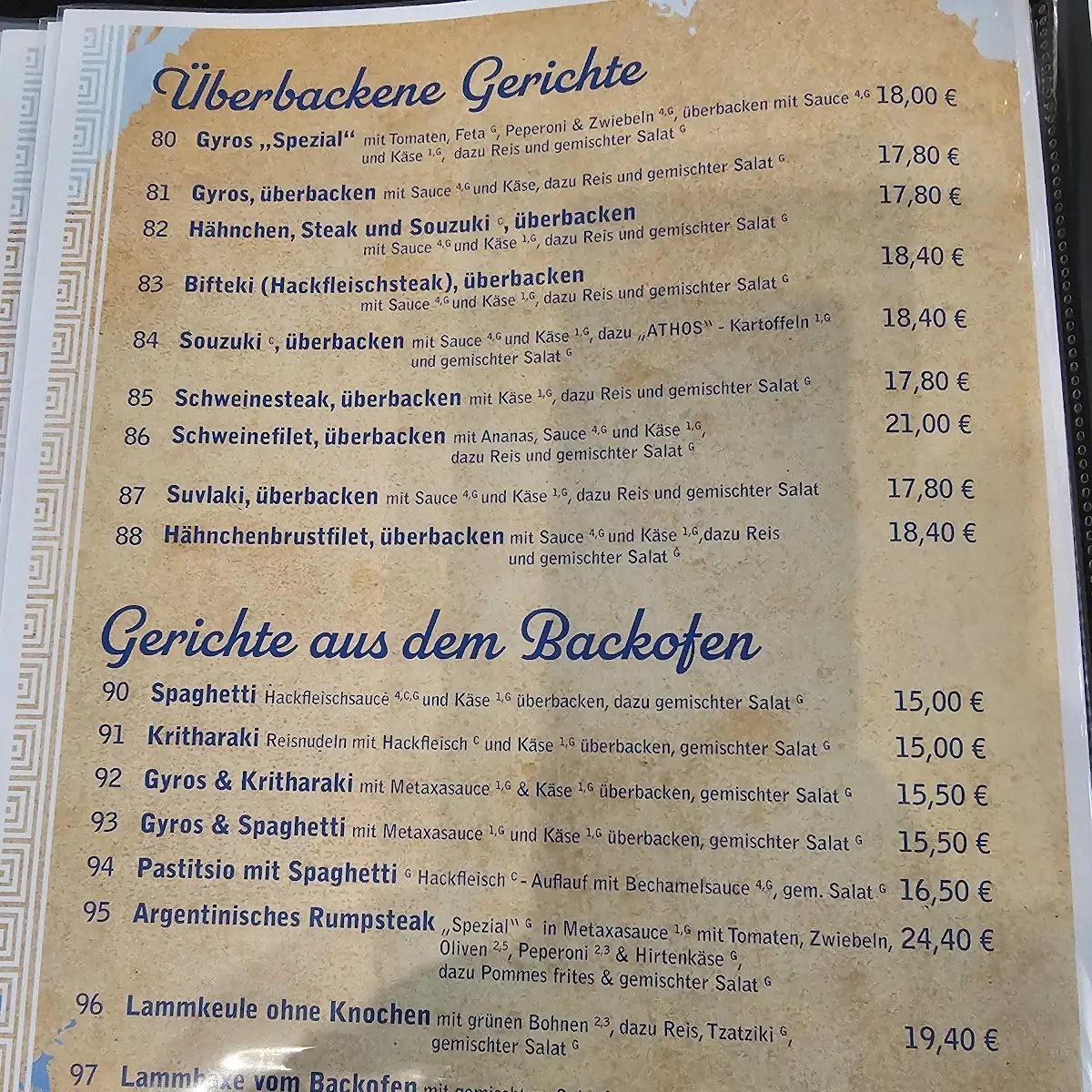 Speisekarte photo 2