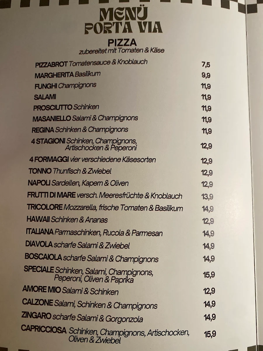 Speisekarte, Pizzaria & Hamburgeria Central il Vulcano