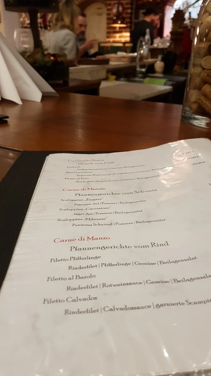 Speisekarte, Da Renato