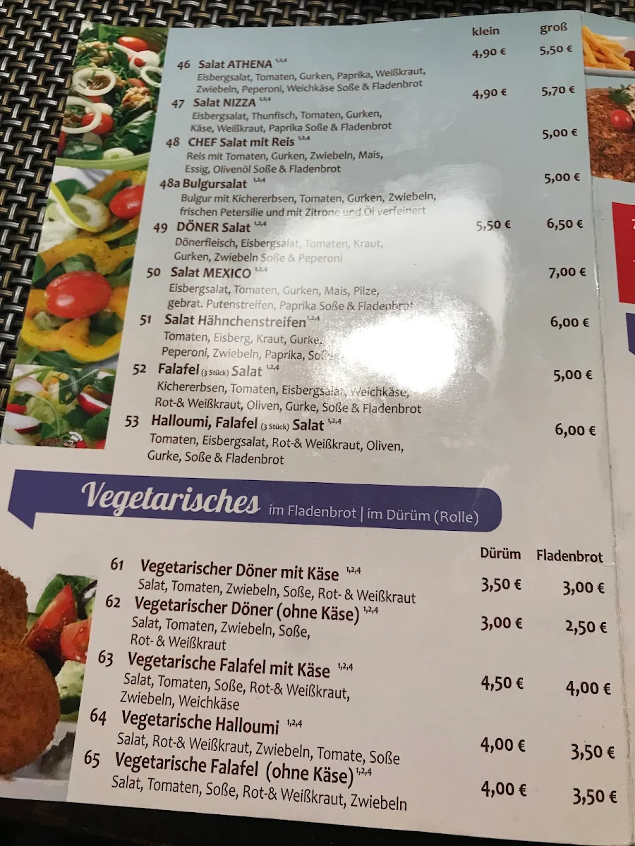 Speisekarte photo 2