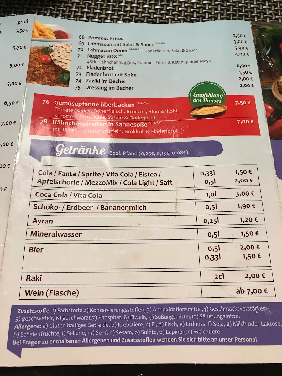 Speisekarte photo 3