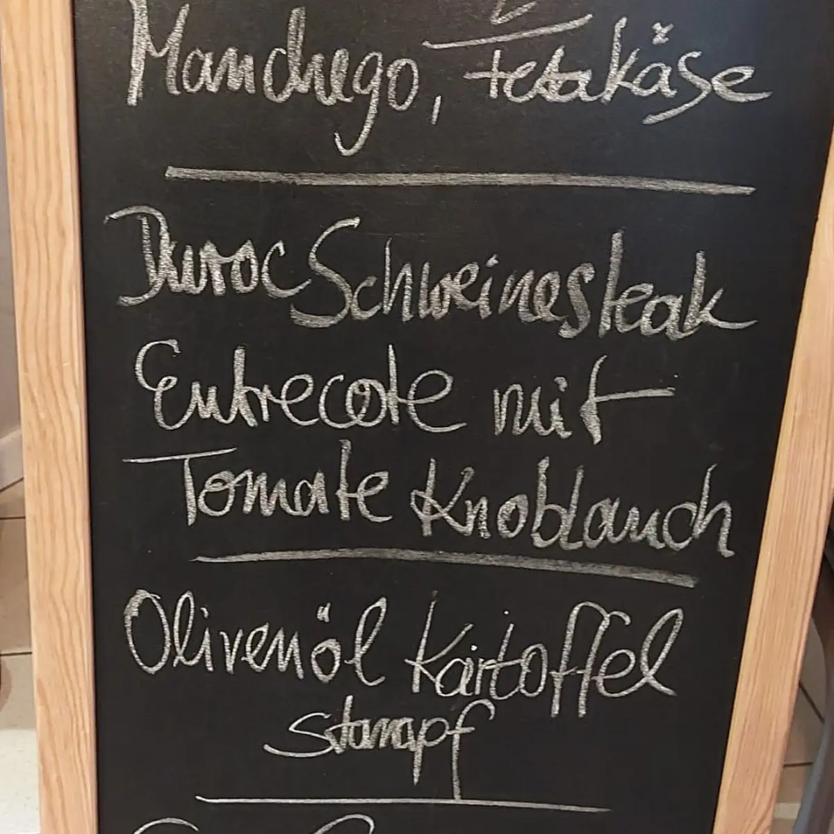 Speisekarte, Geschmacksachen-Kochwerkstatt