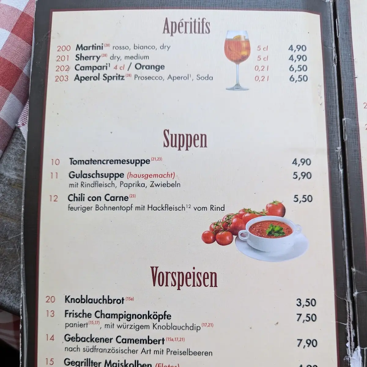Speisekarte photo 3
