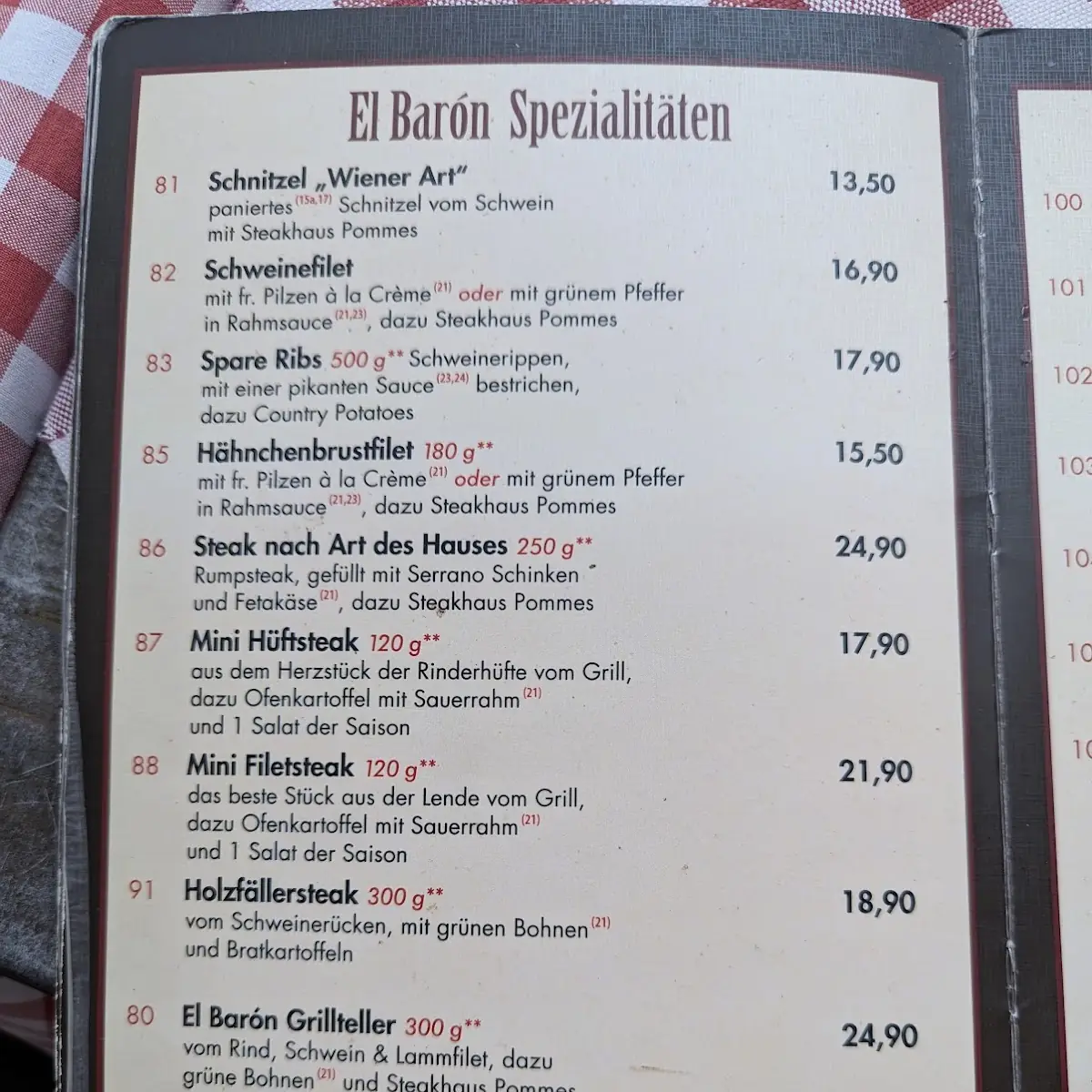 Speisekarte photo 4
