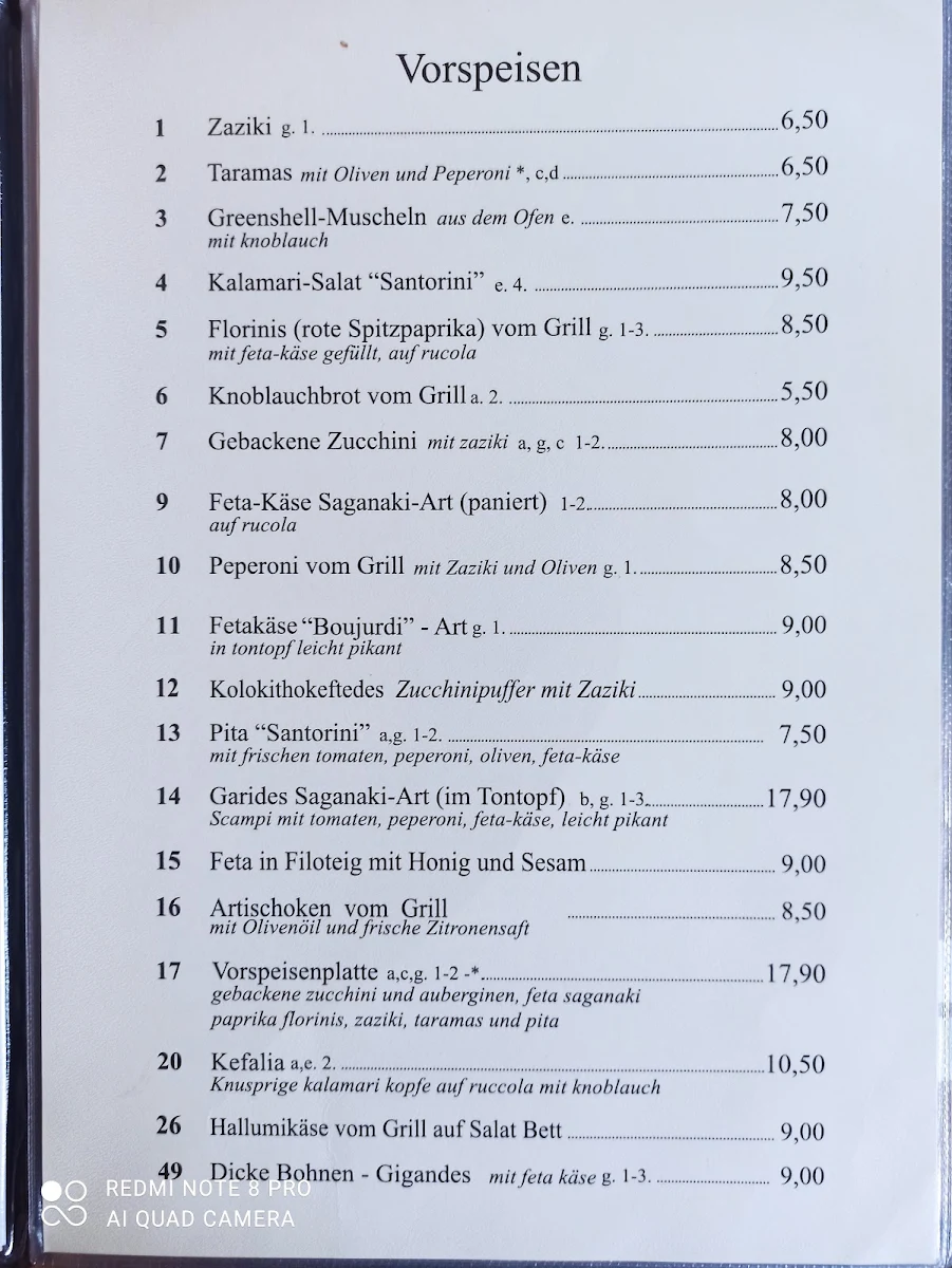 Speisekarte photo 2