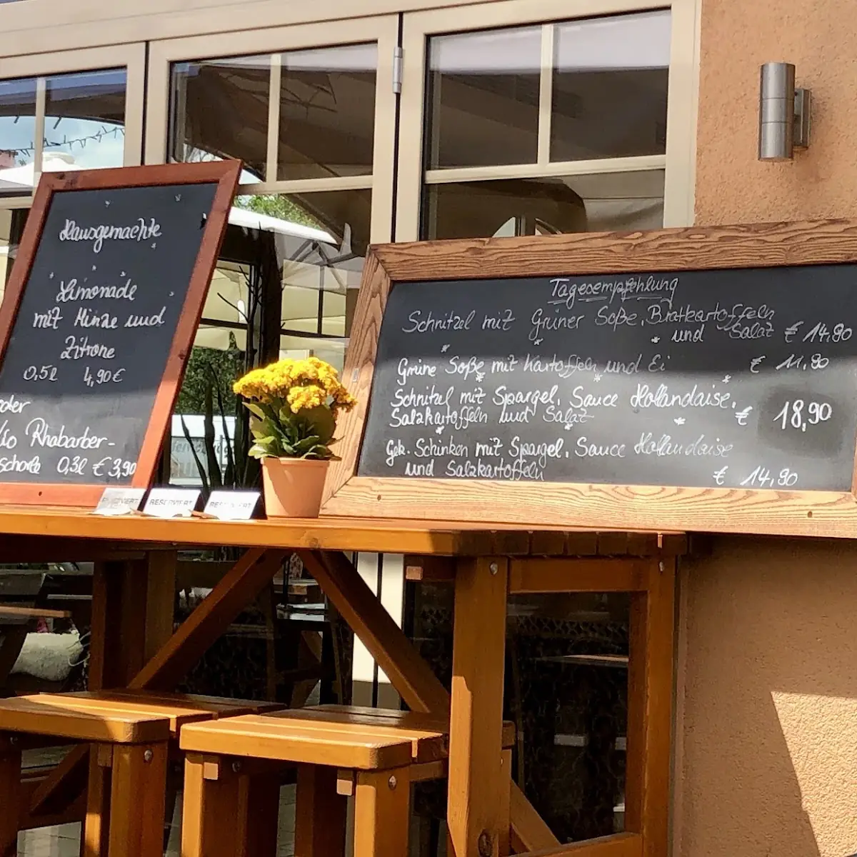 Speisekarte, Café Im Garten Eden
