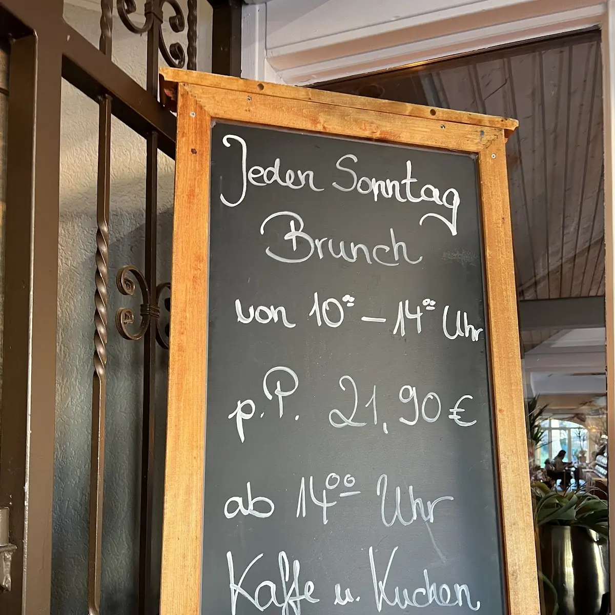 Speisekarte, Café Im Garten Eden