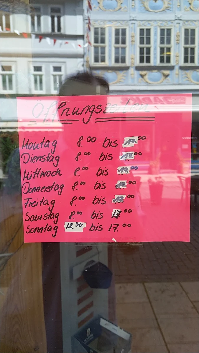 Speisekarte, Bäckerei & Konditorei Kai Stilzebach - Kurstadt Café