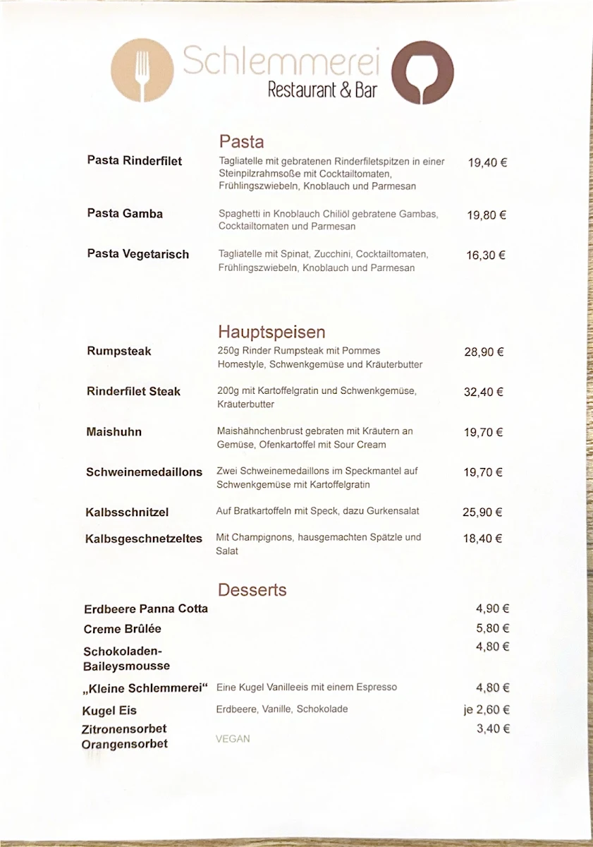 Speisekarte photo 1