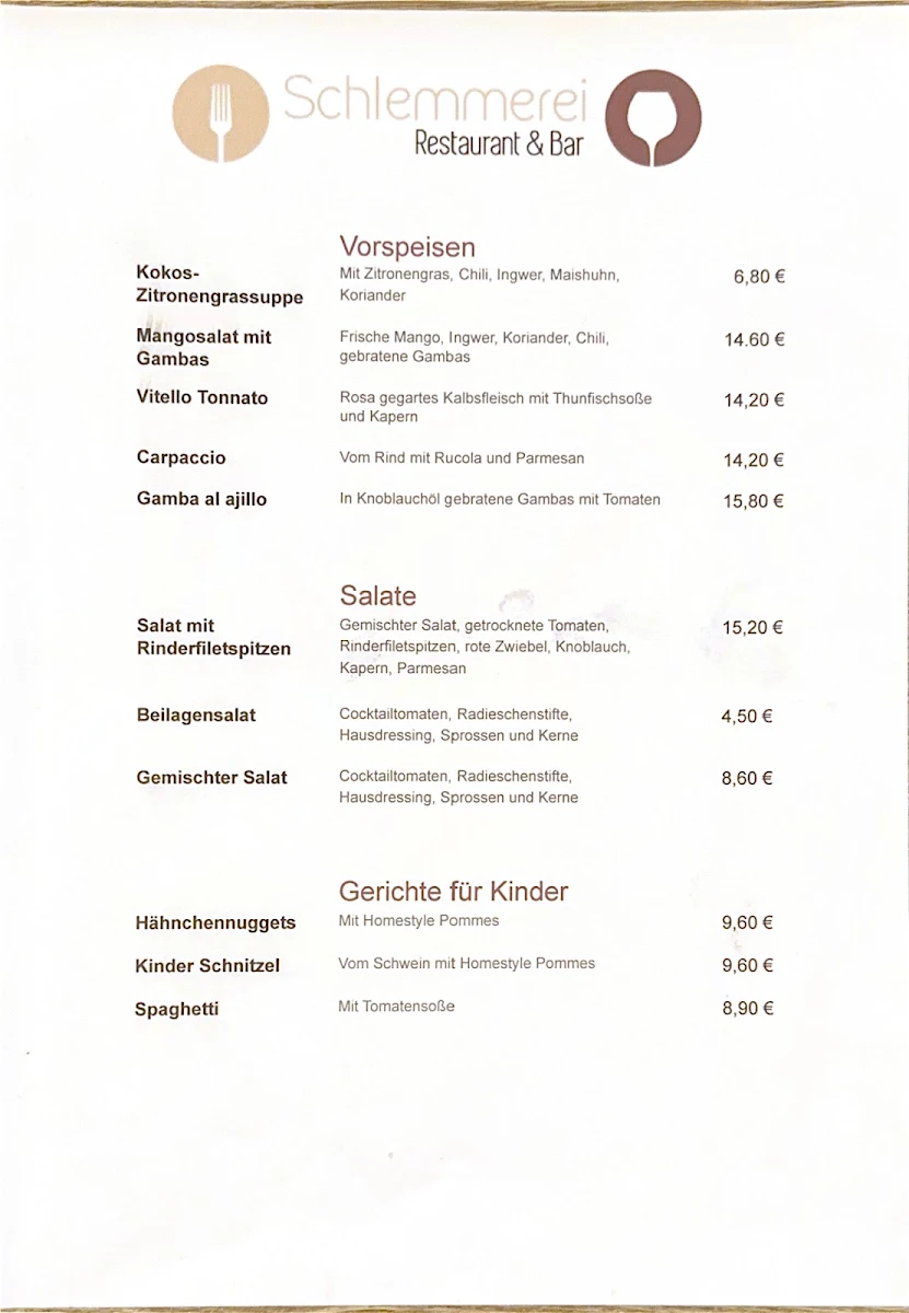 Speisekarte photo 2