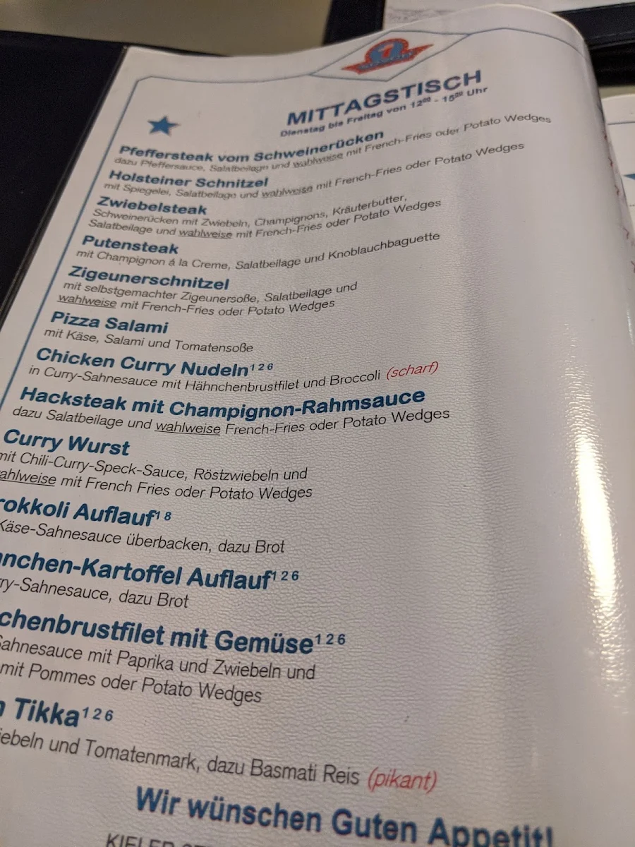 Speisekarte, Seven Diners