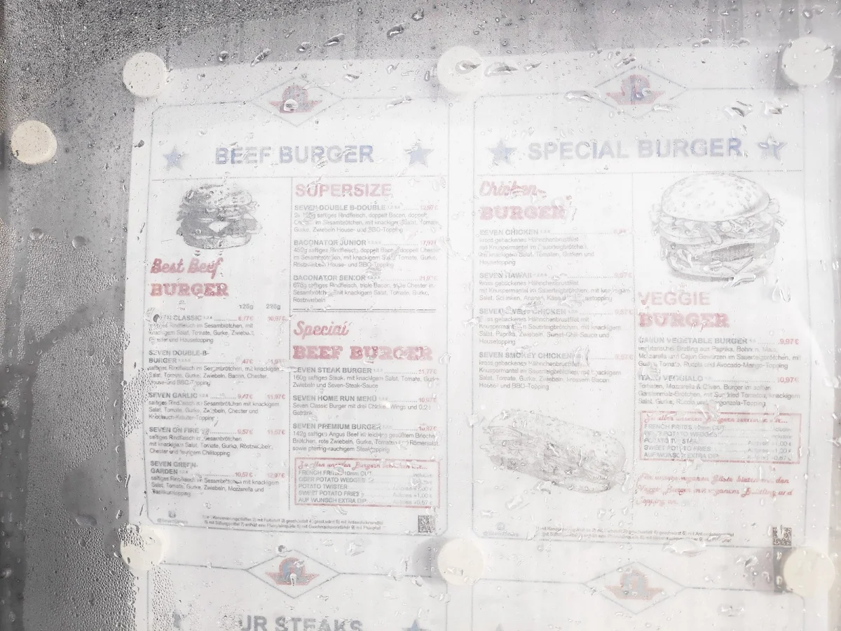 Speisekarte, Seven Diners