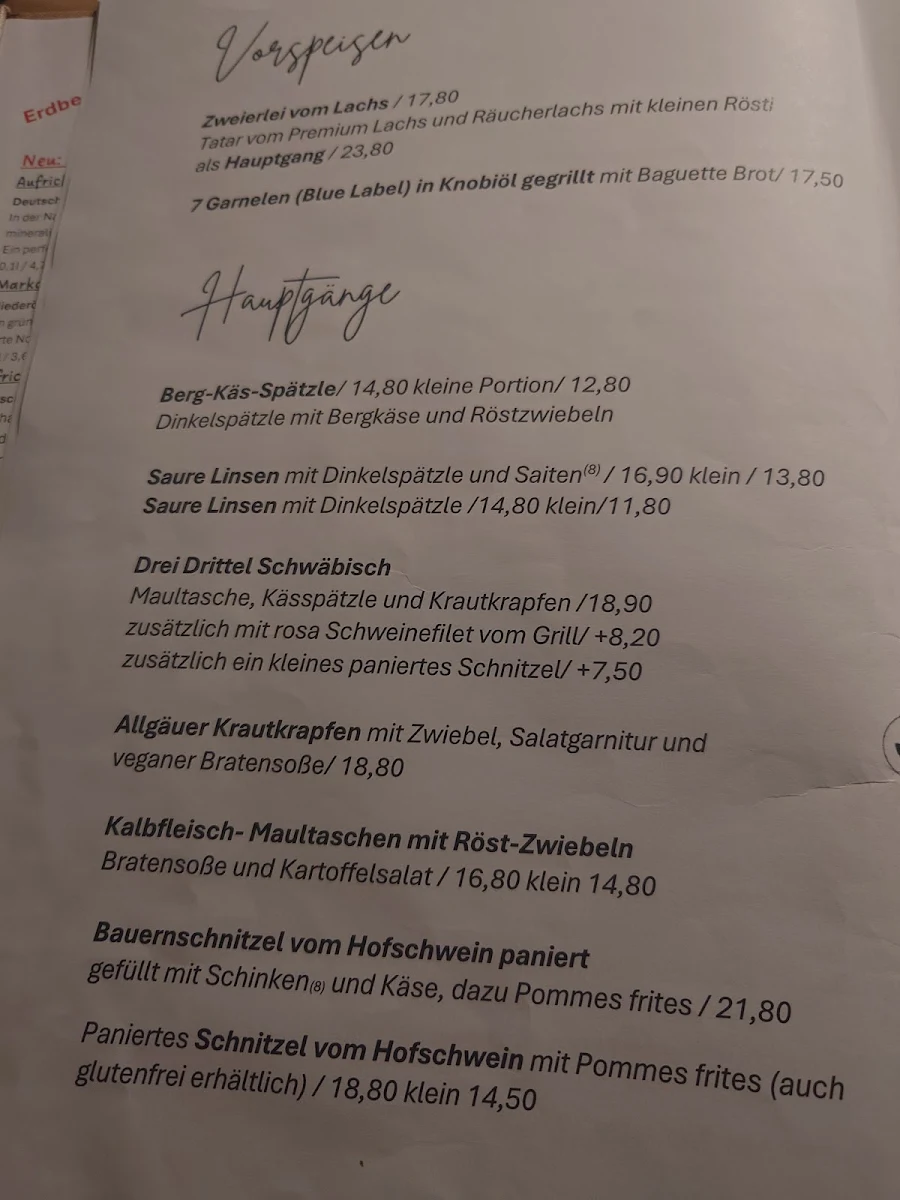 Speisekarte photo 1