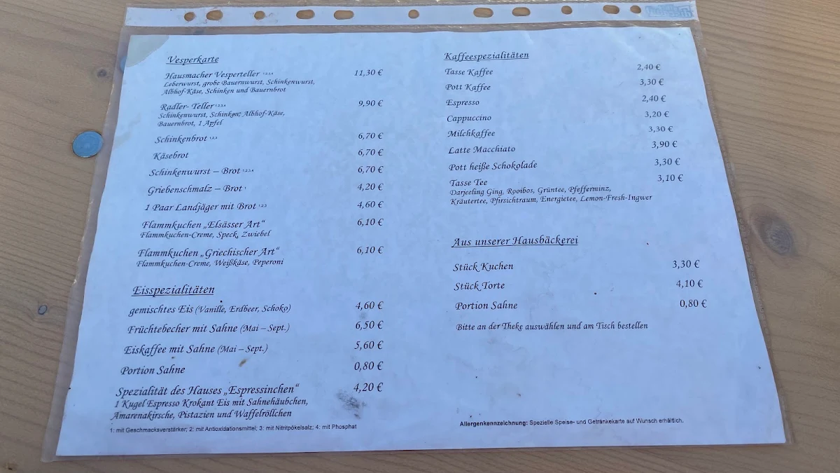 Speisekarte photo 3