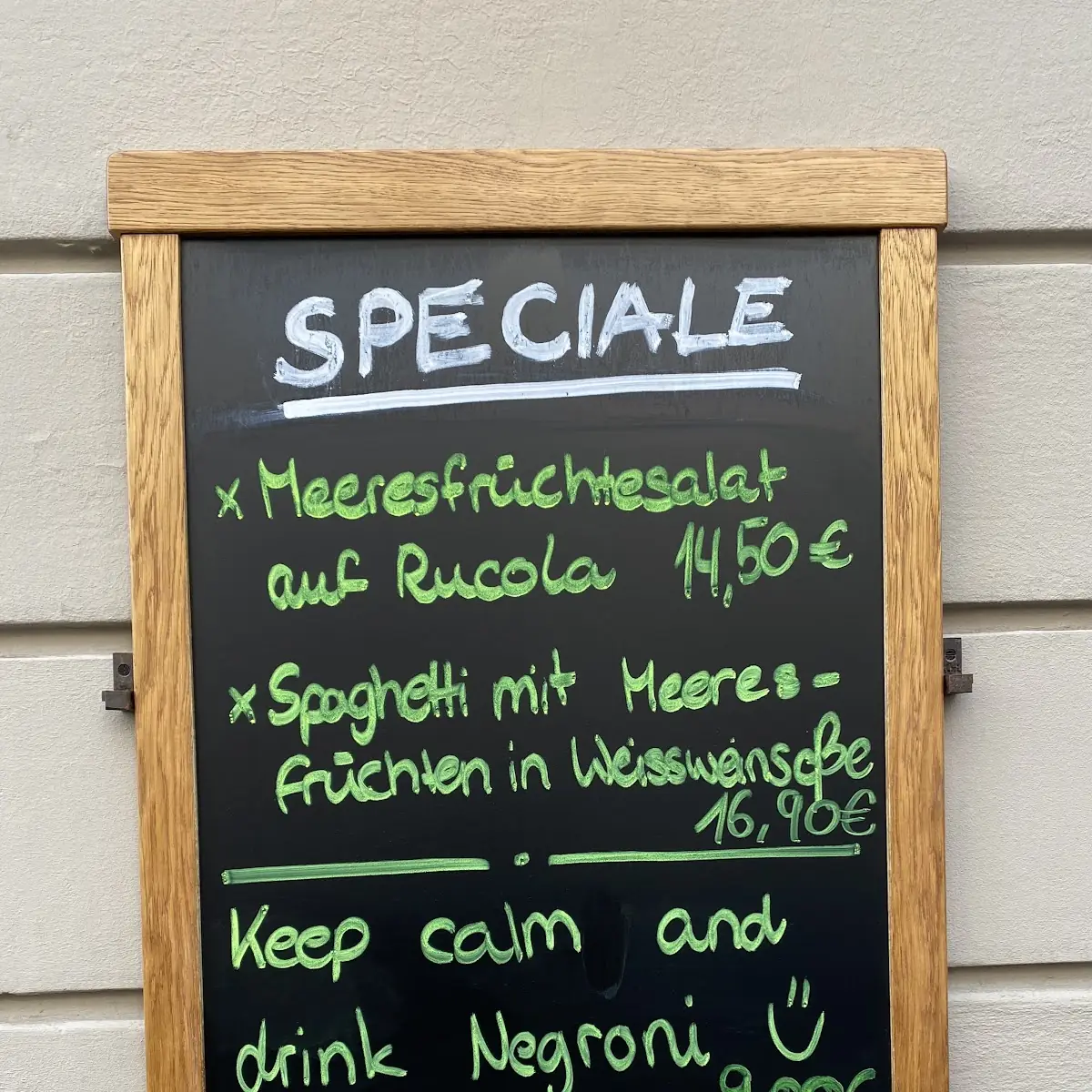 Speisekarte, a tavola!