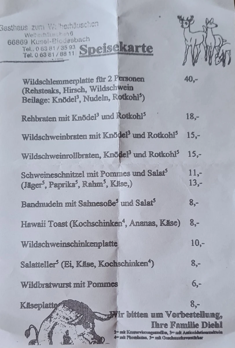 Speisekarte photo 2
