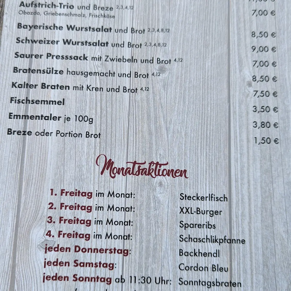 Speisekarte photo 8