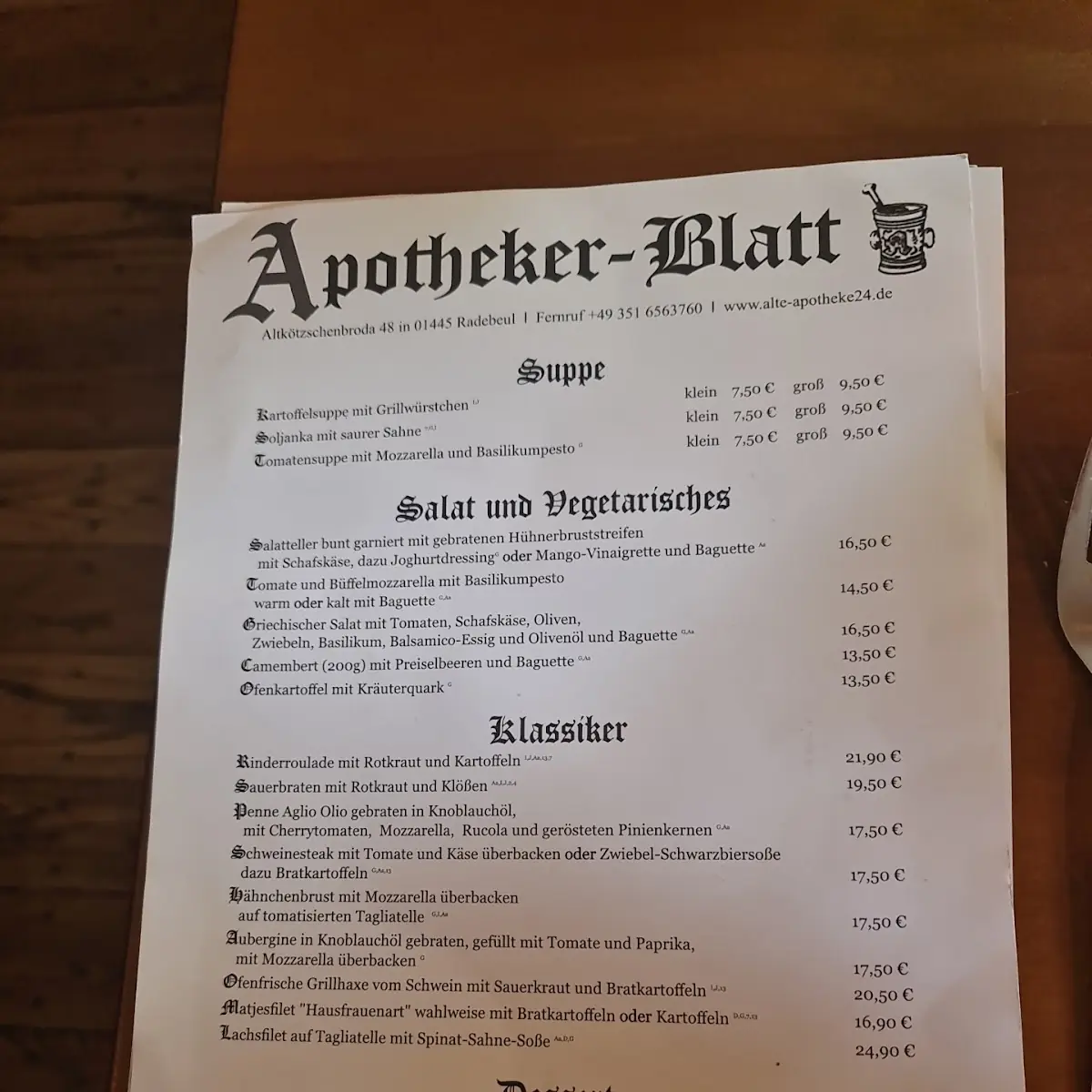 Speisekarte photo 5