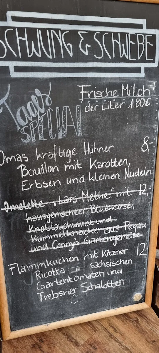 Speisekarte, Schwung & Schwebe