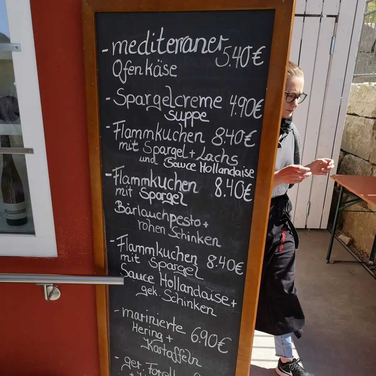 Speisekarte, Weingarten Castell
