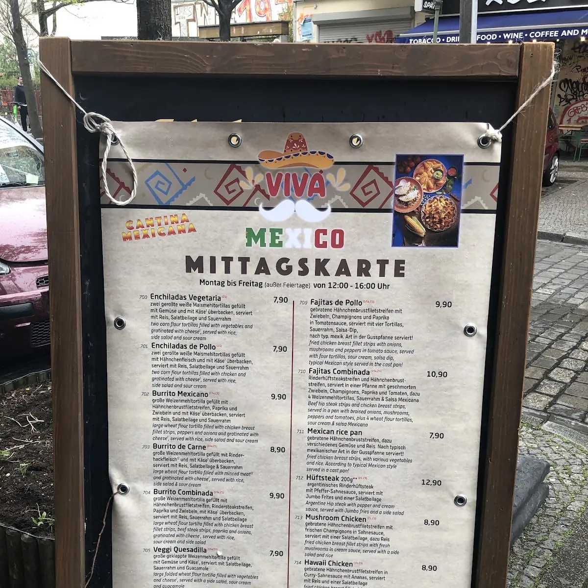 Speisekarte, Restaurant Shaan