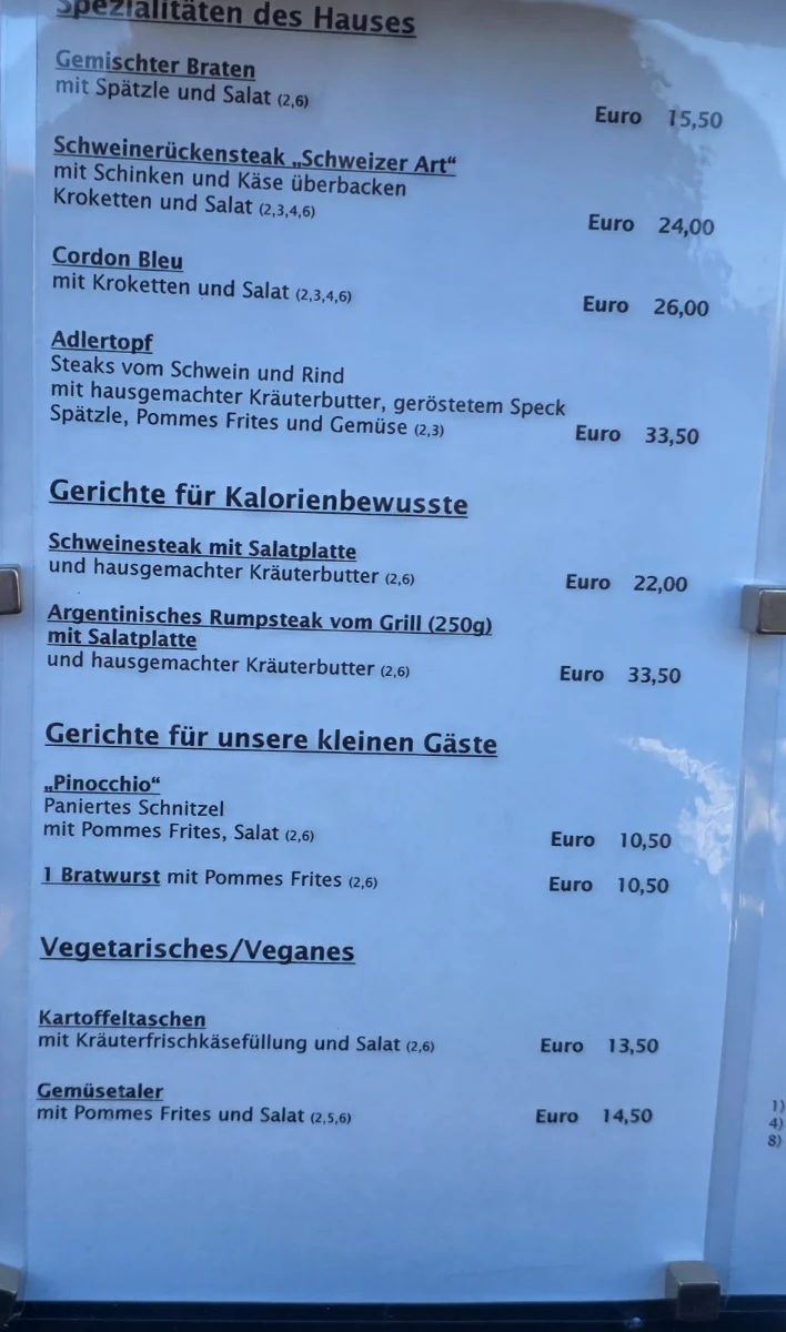 Speisekarte photo 2