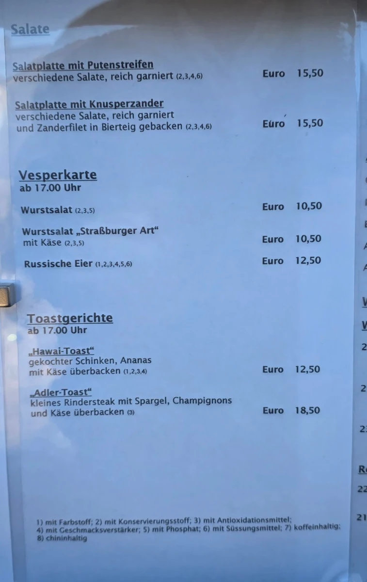 Speisekarte photo 3