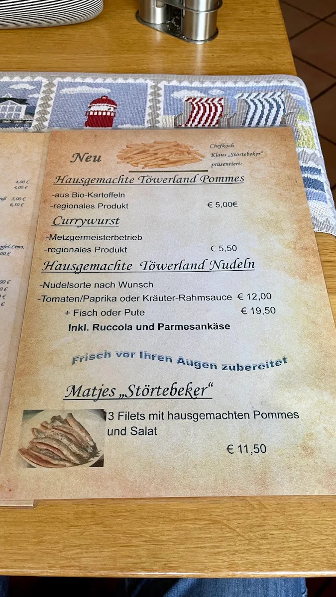 Speisekarte, Störtebeker's Stuv