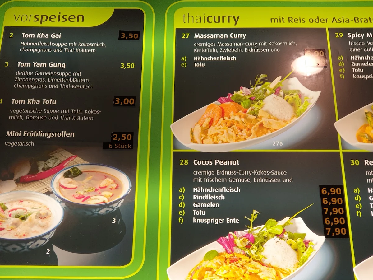Speisekarte, Asiagourmet