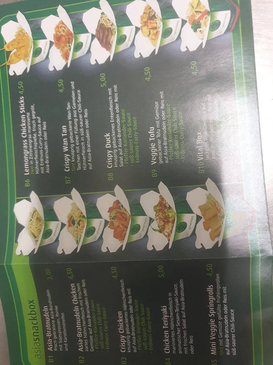 Speisekarte, Asiagourmet