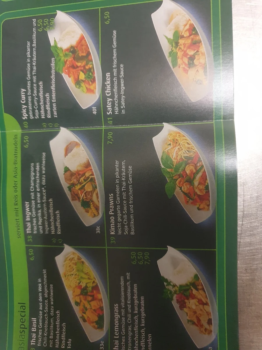 Speisekarte, Asiagourmet