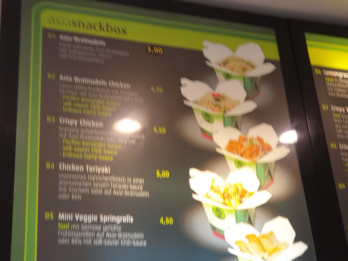 Speisekarte, Asiagourmet