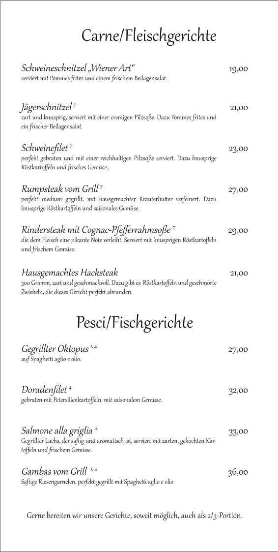 Speisekarte photo 3
