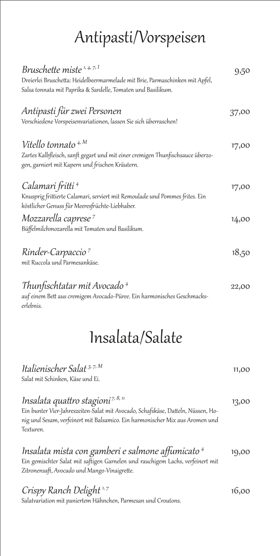 Speisekarte photo 4
