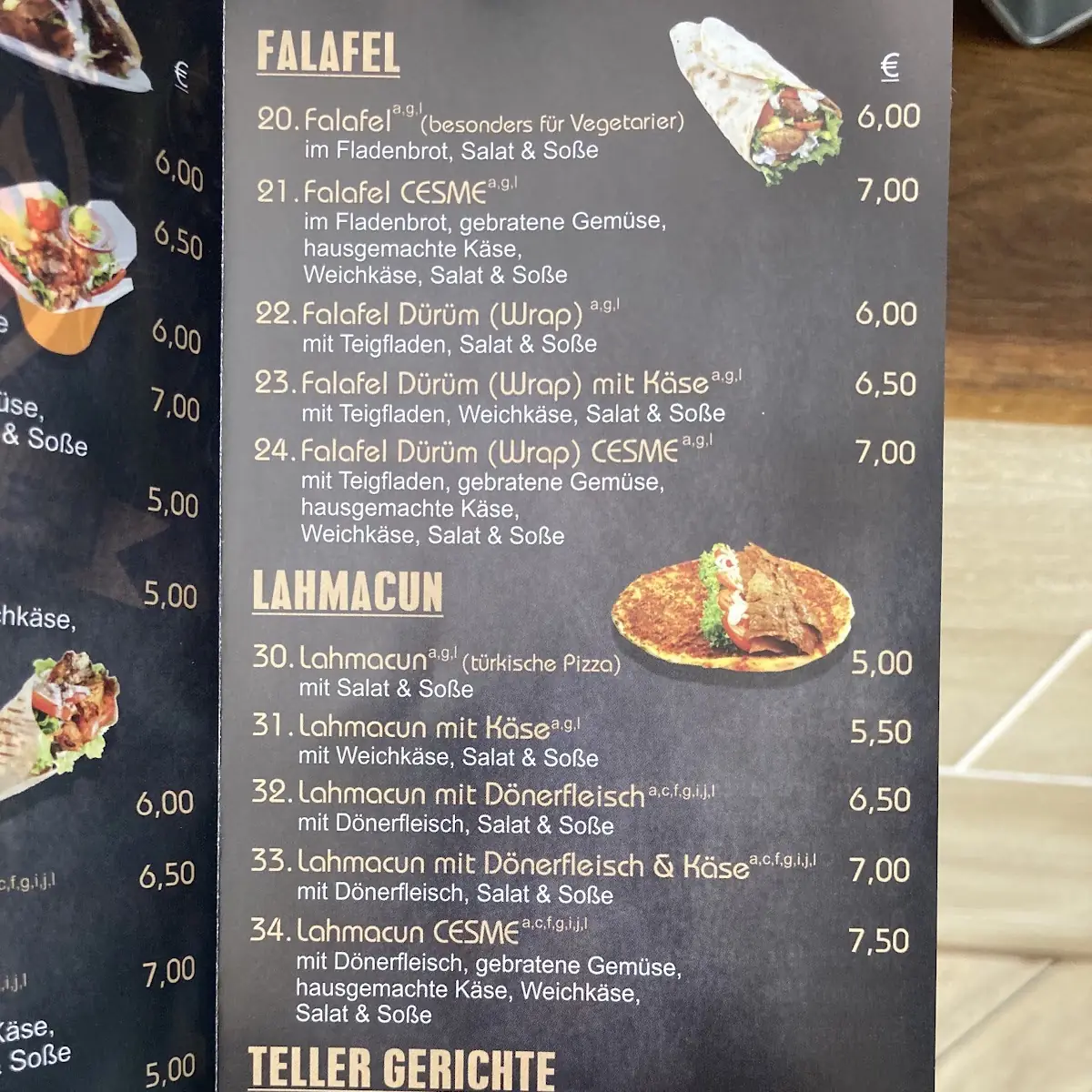 Speisekarte photo 1