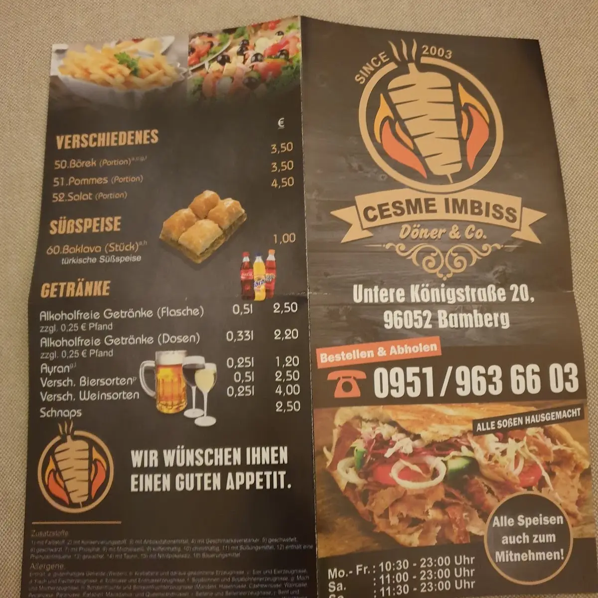 Speisekarte photo 4