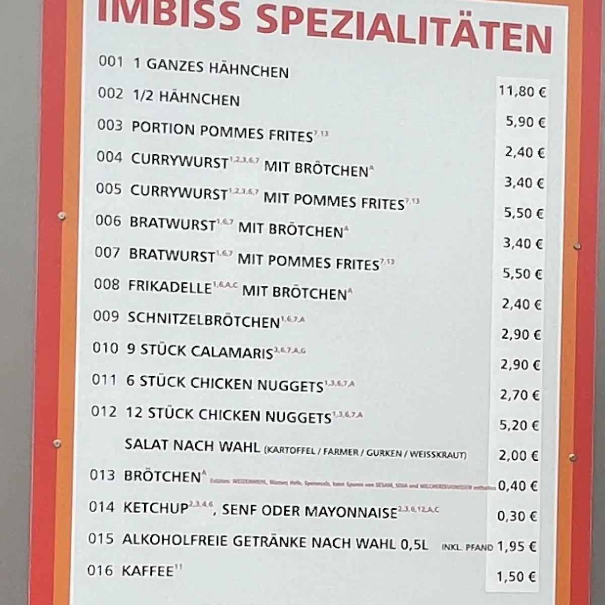 Speisekarte photo 1