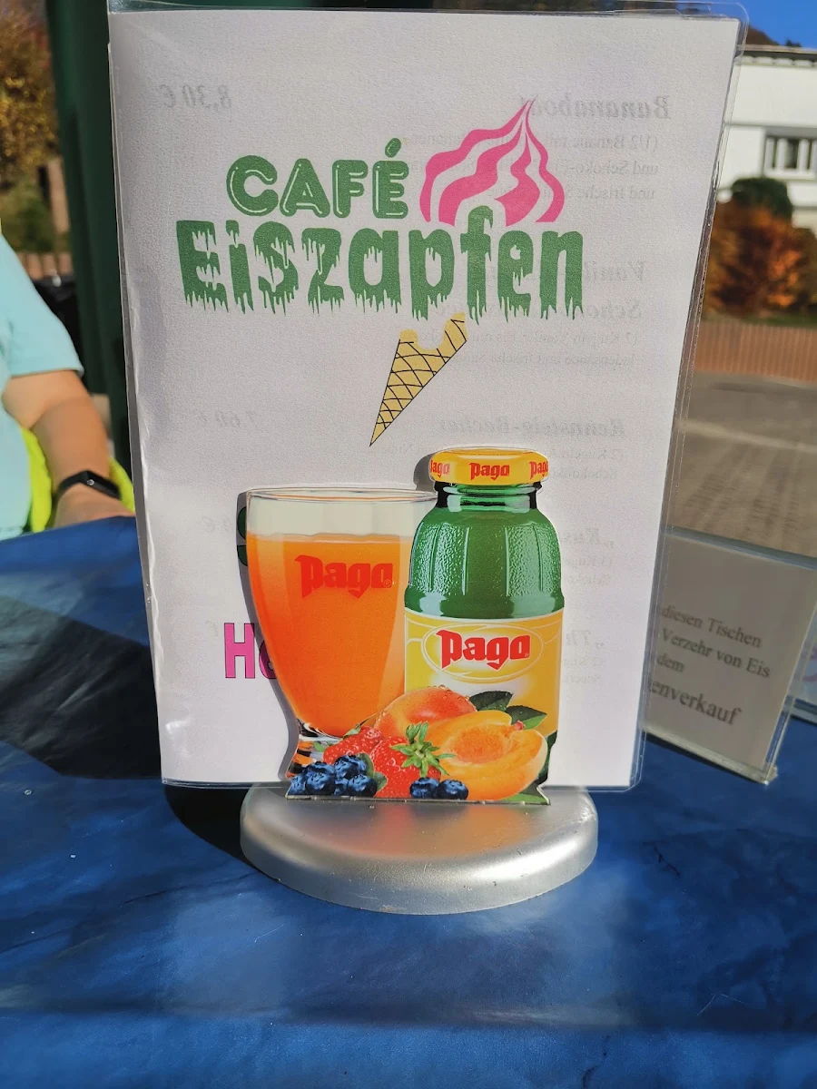 Speisekarte, Cafe Eiszapfen