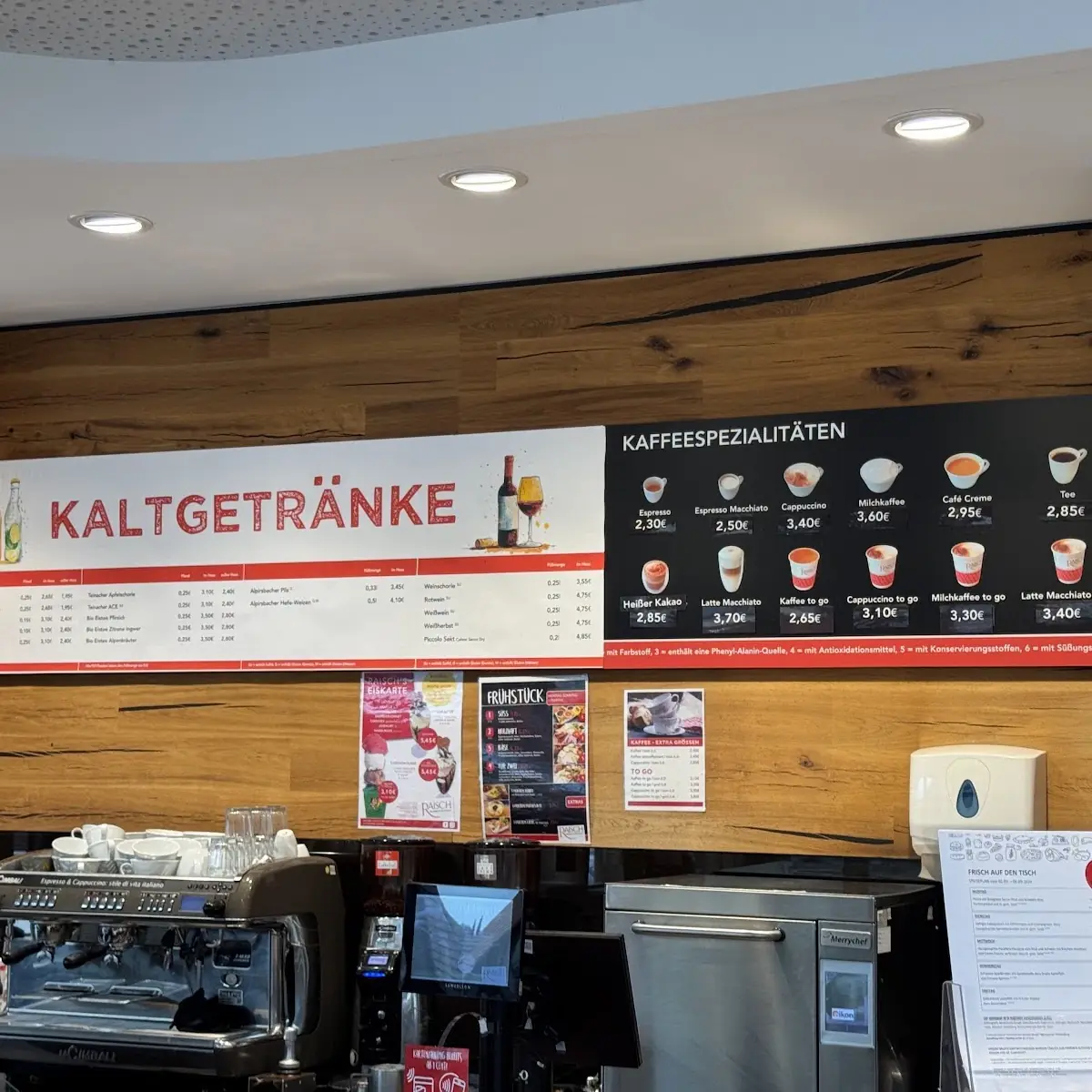 Speisekarte, Bäckerei & Konditorei Raisch - Aidlingen