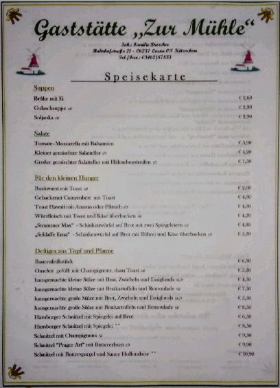 Speisekarte photo 6