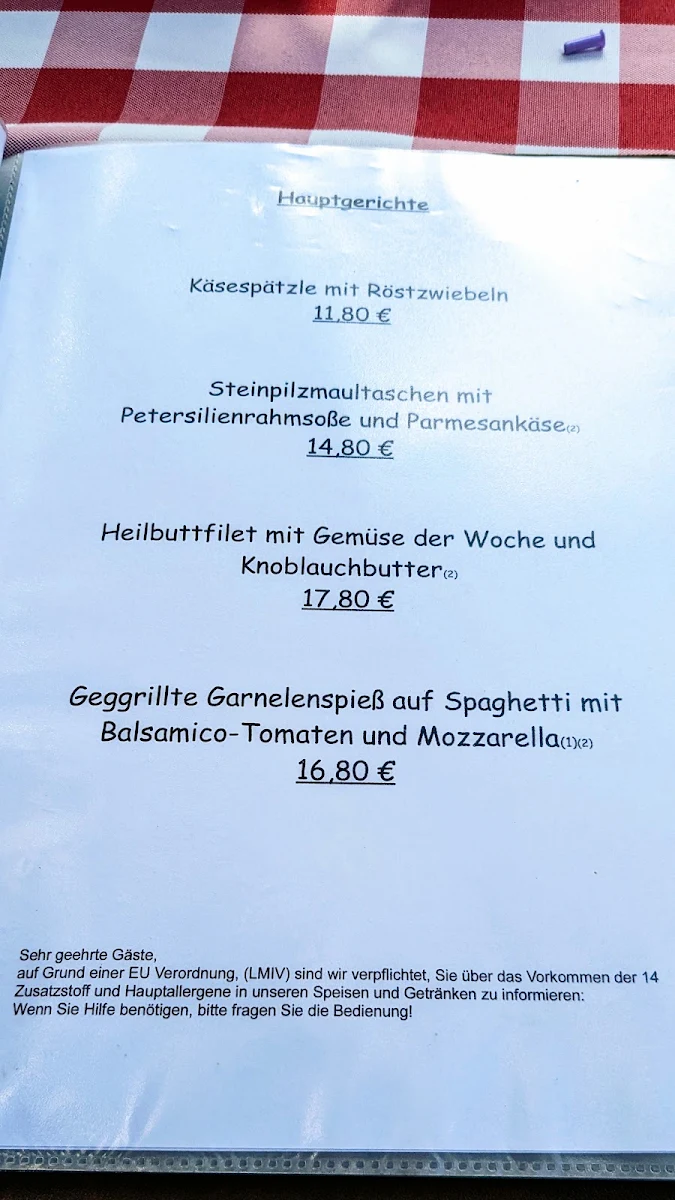 Speisekarte photo 3