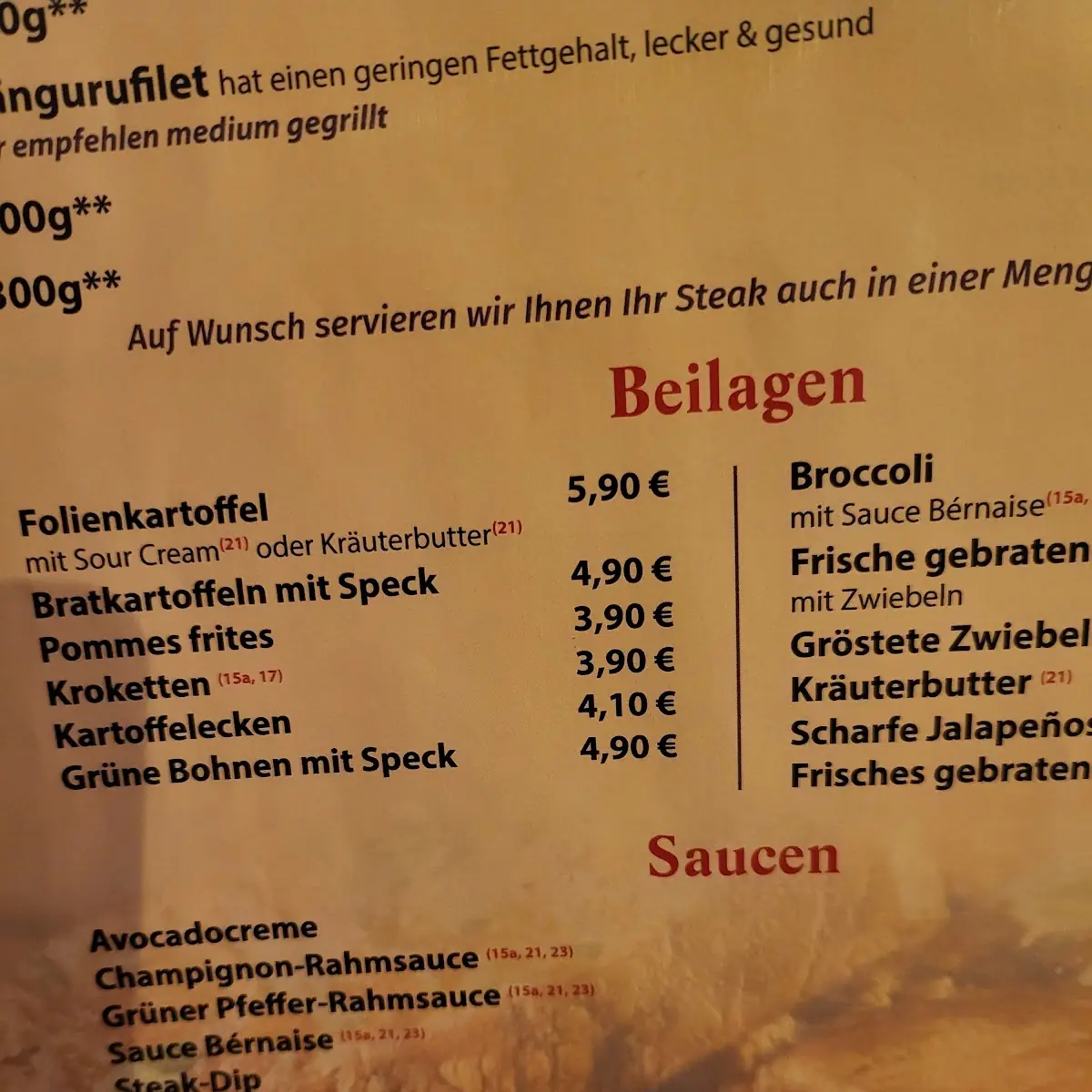 Speisekarte photo 8