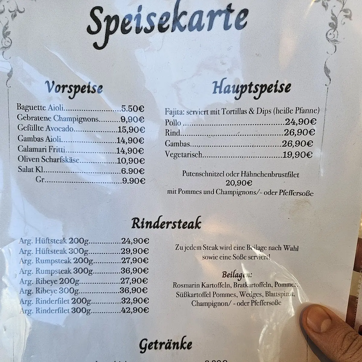 Speisekarte photo 3