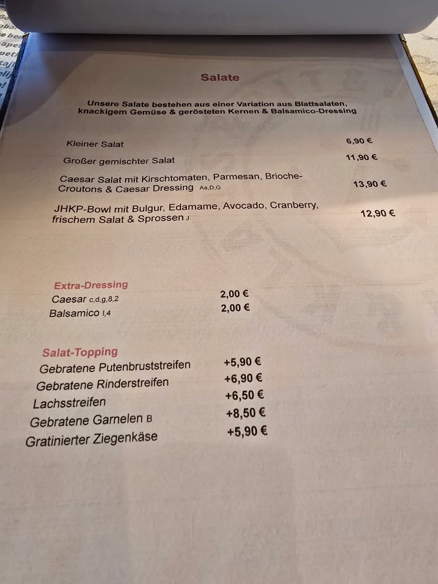 Speisekarte photo 5