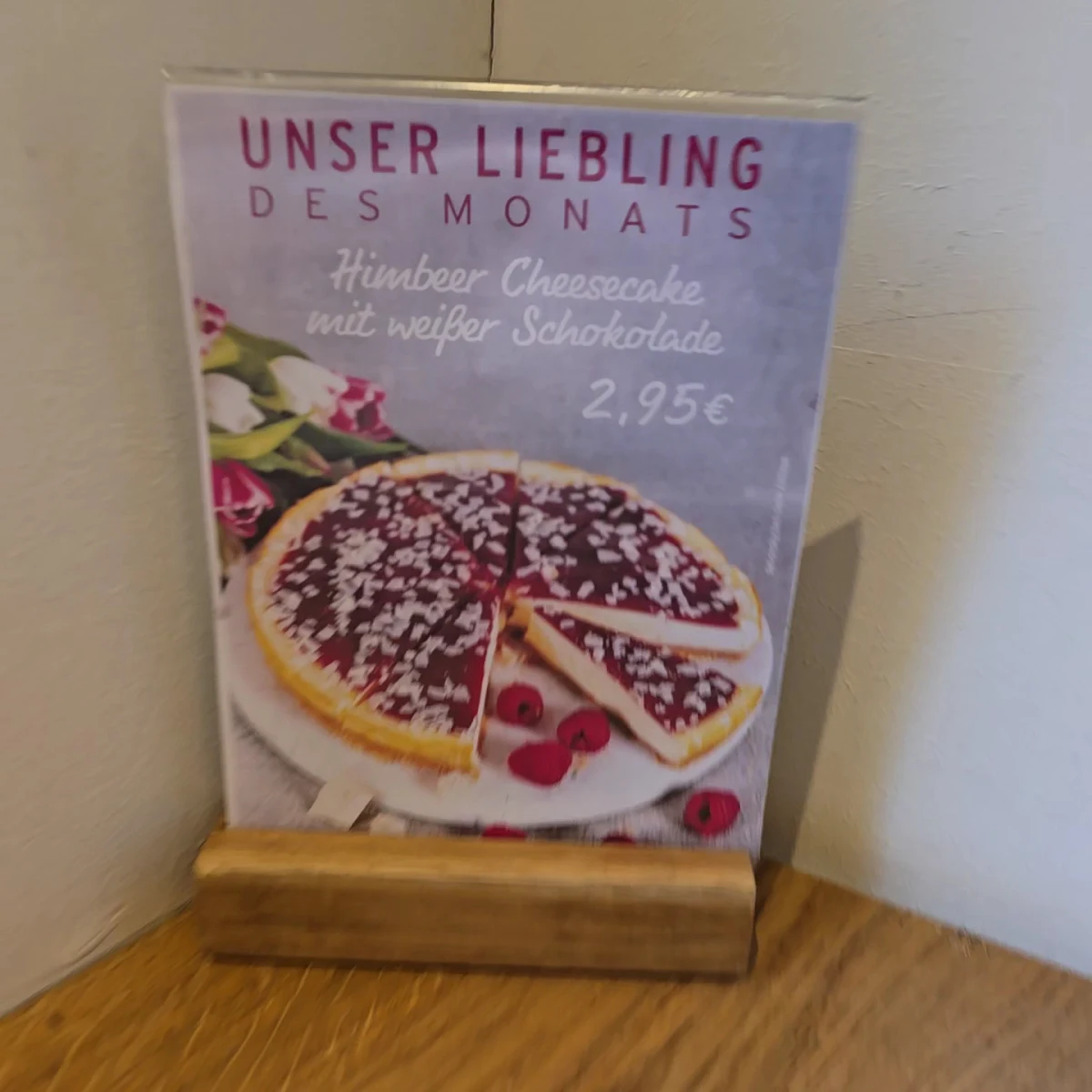 Speisekarte, Tchibo Filiale