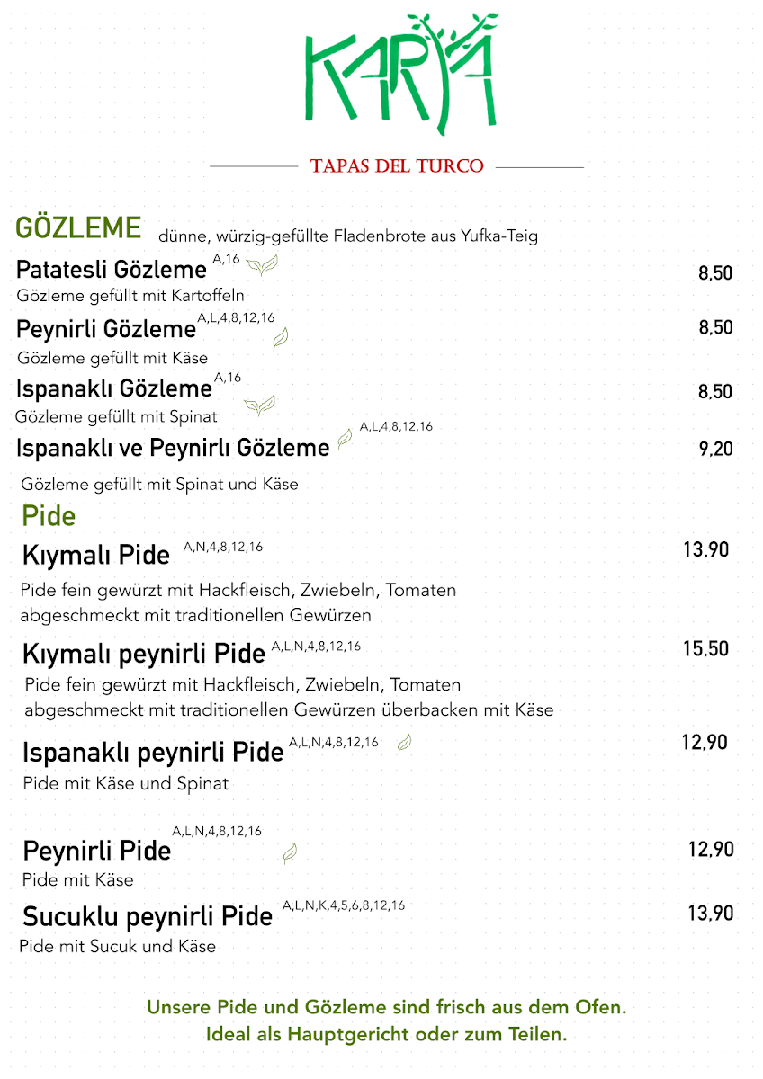 Speisekarte photo 3