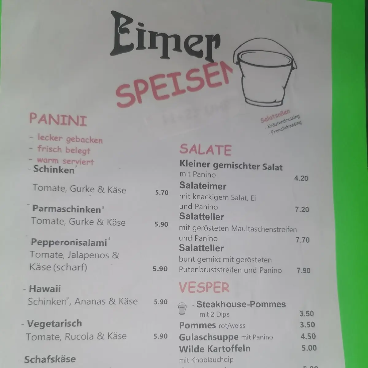 Speisekarte photo 6