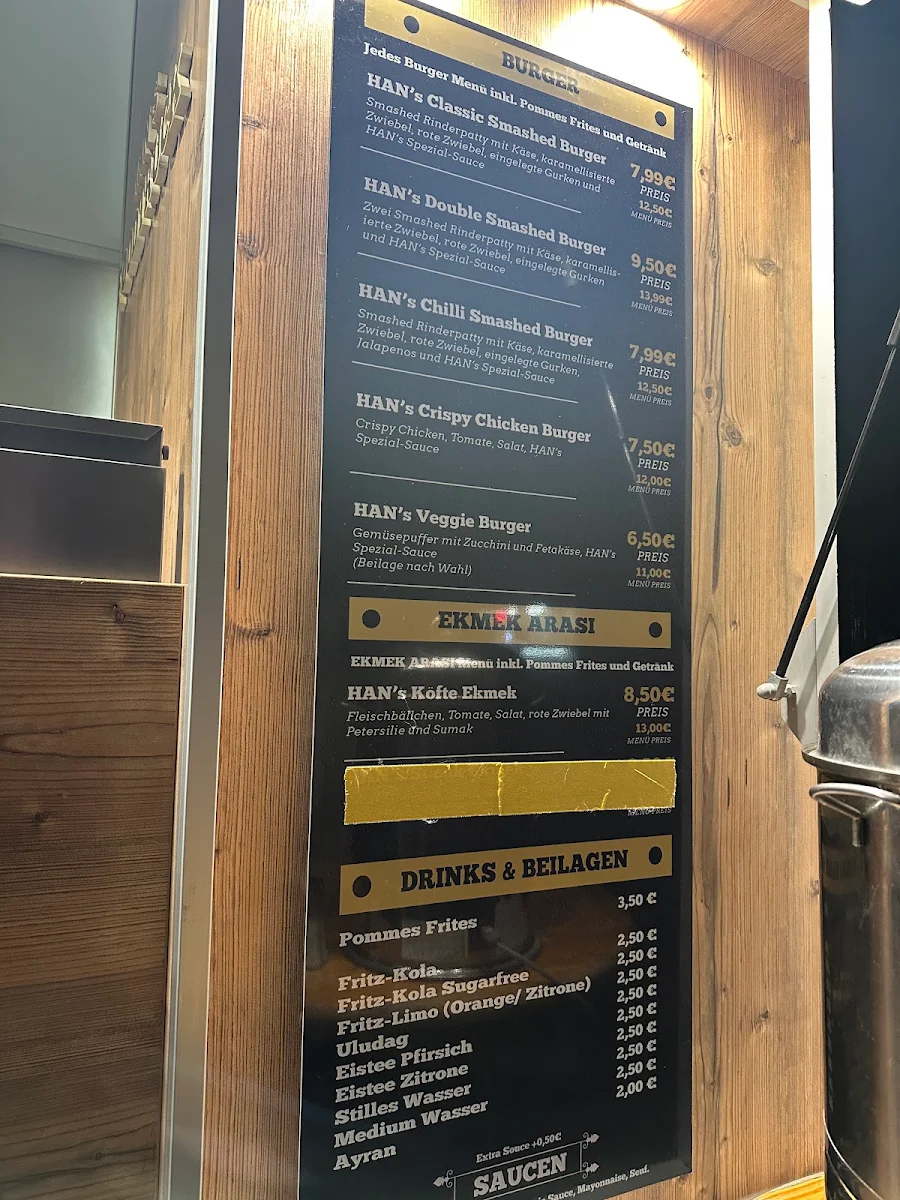 Speisekarte, Han's Foodtruck