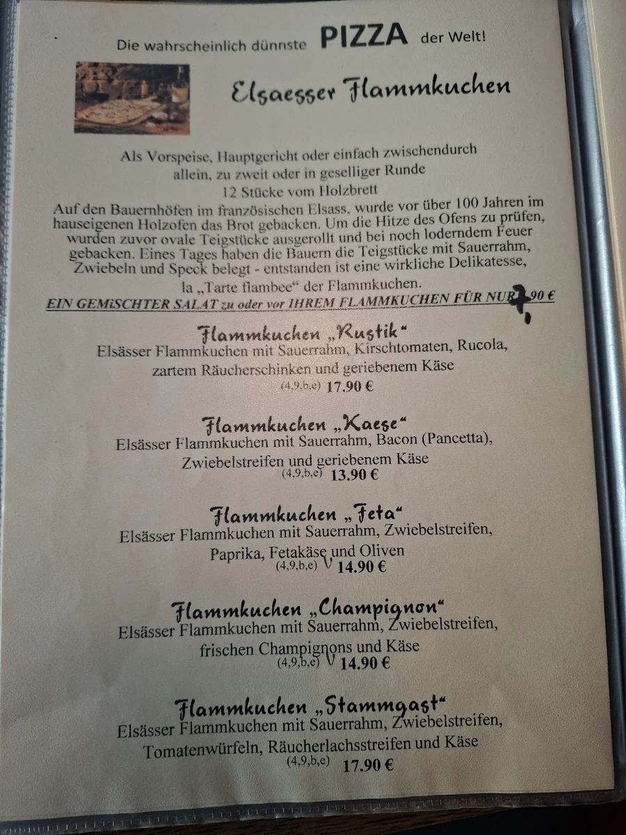 Speisekarte, Renken's Bauerndiele