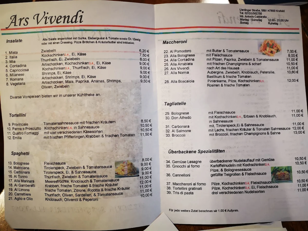 Speisekarte photo 2